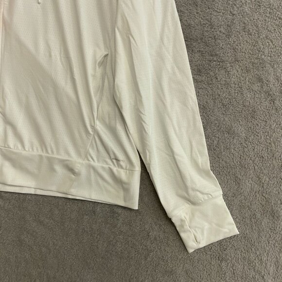 NWOT Mondetta Women's M Ivory Zip-Up Hoodie Light Jacket - Picture 7 of 8